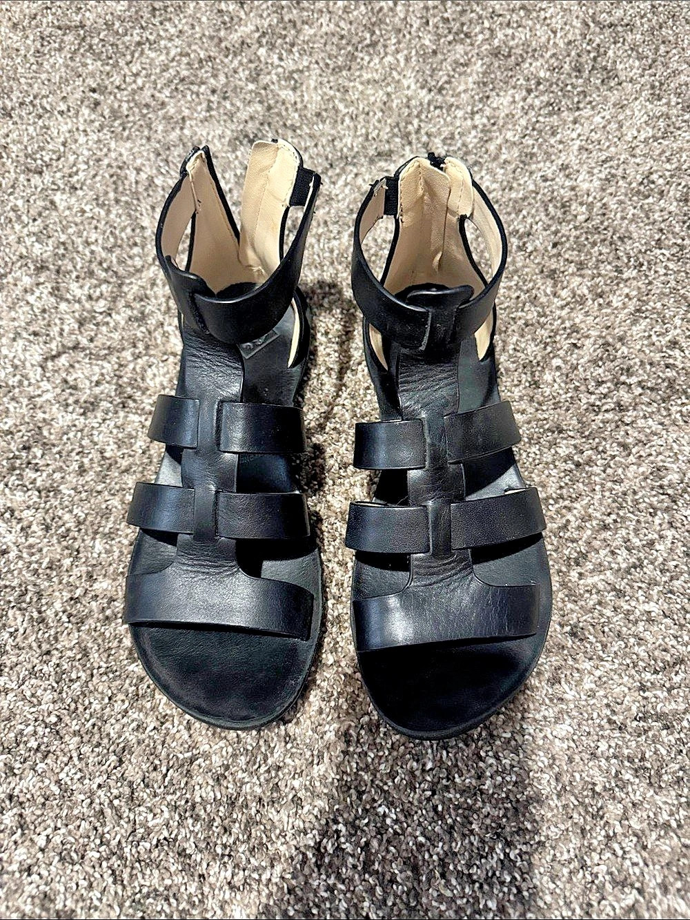 Freewaters Dakota Gladiator Sandal Black Strappy Sandals